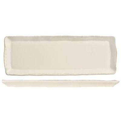 PLATEAU RECTANGULAIRE PORCELAINE 16 X 5.75po (40 X...