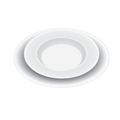 BOL A SOUPEPORCELAINE BORD PLIÉ BLANC 7oz / WORLD...