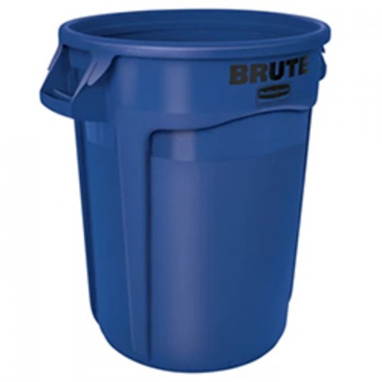 POUBELLE RONDE BLEU 121Litres 32GALLONS BRUTE /...