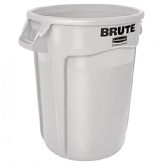 POUBELLE RONDE BLANCHE 121Litres 32GALLONS BRUTE /...