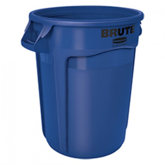 POUBELLE RONDE BLEUE 166Litres 44GALLONS BRUTE /...