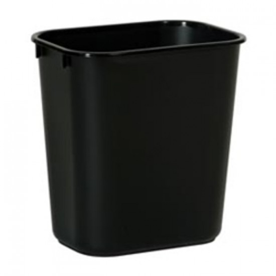 POUBELLE RECTANGULAIRE NOIRE 30Litres 28 QUARTS / RUBBERMAID