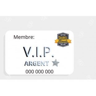 CARTE DE MEMBRE V.I.P. ARGENT 