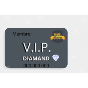 CARTE DE MEMBRE V.I.P. DIAMAND