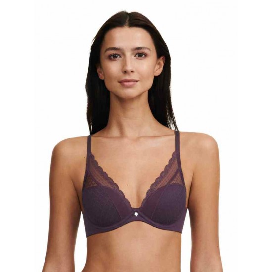 Soutien-gorge Chantelle aubergine