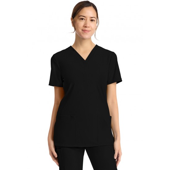 Haut col V Achieve noir