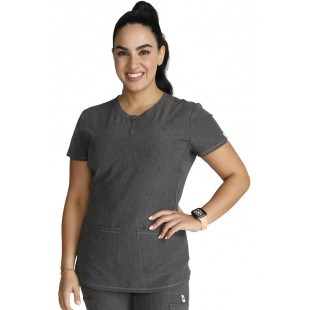Haut Henley Cherokee gris chiné