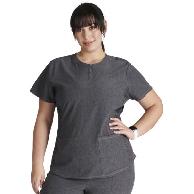 Haut Henley Cherokee gris chiné