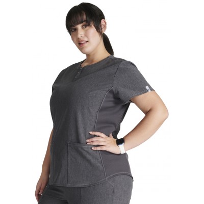 Haut Henley Cherokee gris chiné