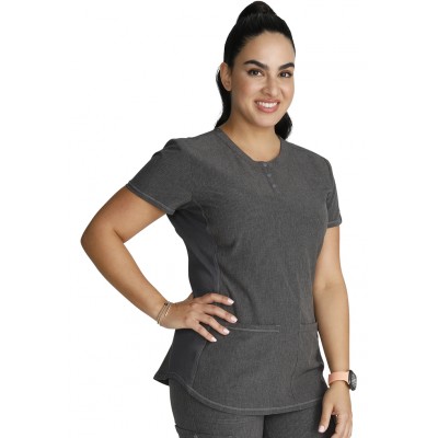 Haut Henley Cherokee gris chiné