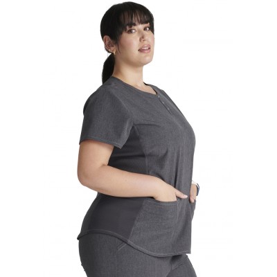 Haut Henley Cherokee gris chiné