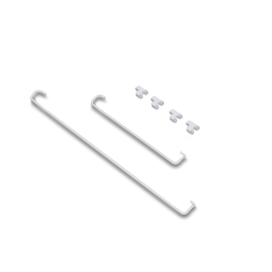 Tiges et attaches pour réfrigérateur 2652