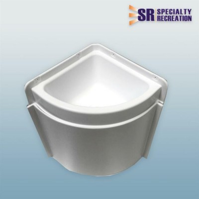 Lavabo de coin blanc 11''