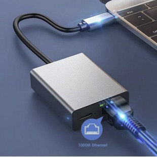 Adaptateur USB-C vers Ethernet 1000(Mb/s) avec...