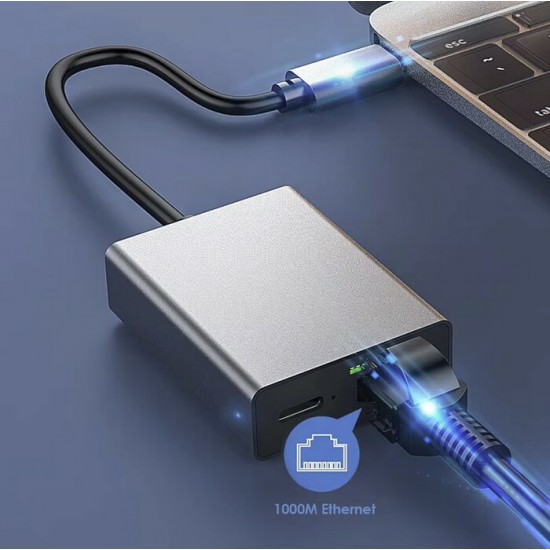 Adaptateur USB-C vers Ethernet 1000(Mb/s) avec...