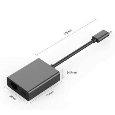 Adaptateur USB-C vers Ethernet 1000(Mb/s) avec port de charge