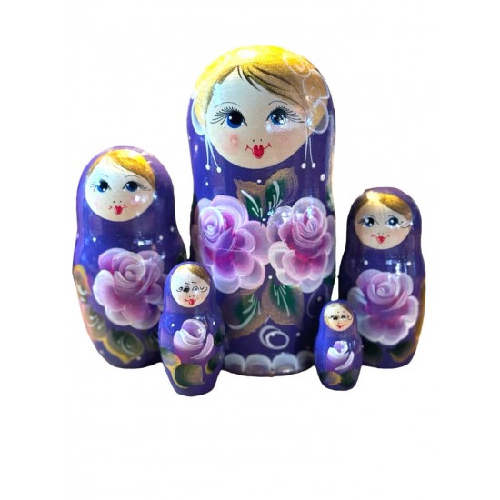 1953 - Matriochka Poupées Russes Motif Floral...