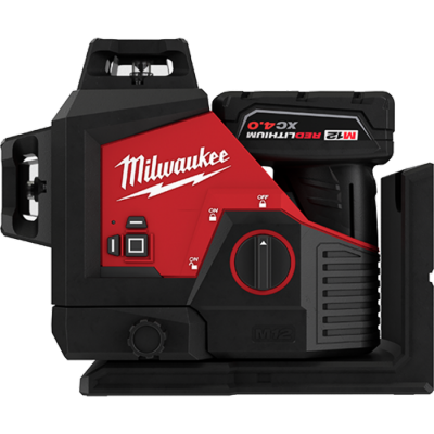 3632-21 | Milwaukee 3632-21 Kit laser M12 vert 3 plans 360°