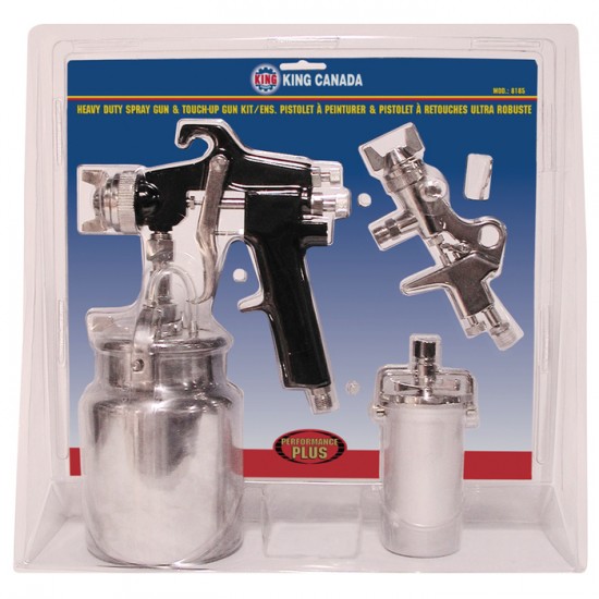 8185 | HEAVY DUTY SPRAY GUN & TOUCH UP GUN KIT KING CANADA