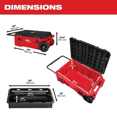 48-22-8428 | Milwaukee 48-22-8428 PACKOUT Rolling Tool Chest