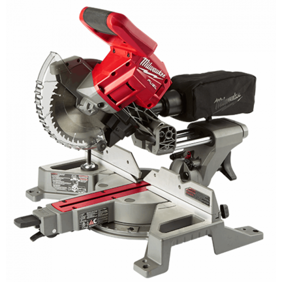 Milwaukee 2733-20 M18 FUEL 7-1/4″ Dual Bevel Sliding Compound Miter Saw – Tool Only