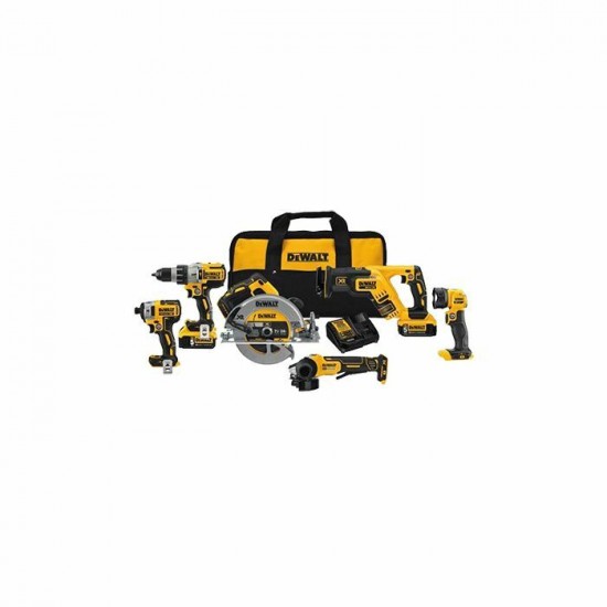 DCK695P2 DEWALT Ensemble 6 outils sans balais et...