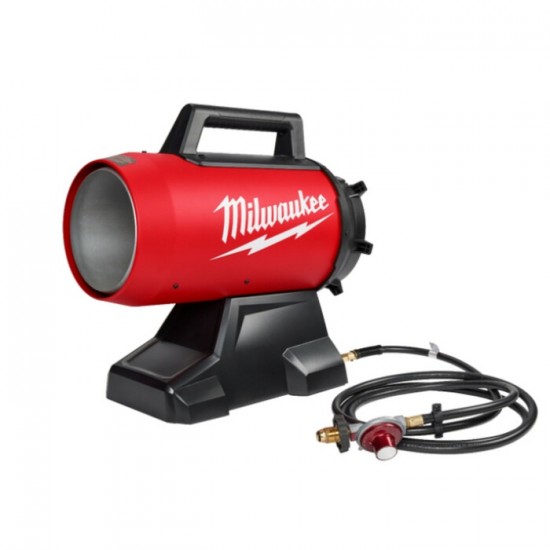 0801-20C / Chauffage au propane à air pulsé MILWAUKEE M18™ de 70 000 BTU avec tuyau de 15'