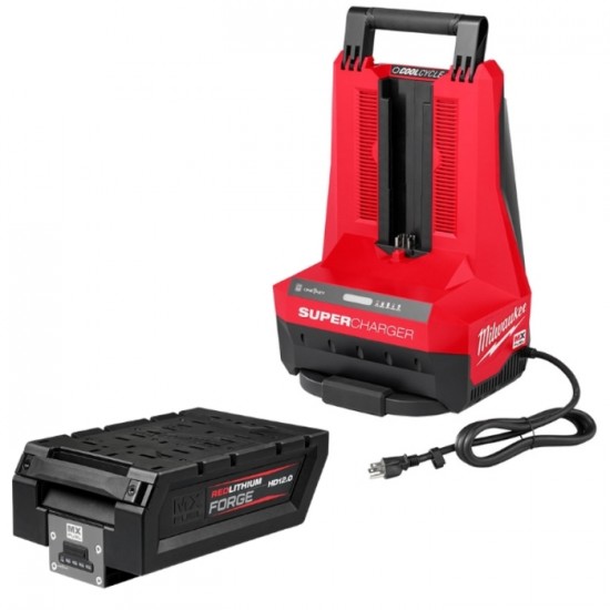 Batterie Milwaukee MXFSC-1HD12 MX FUEL REDLITHIUM FORGE HD 12,0 Ah avec super chargeur MX FUEL