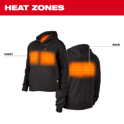 Sweat à capuche chauffant Milwaukee 306B-21 M12 | Noir