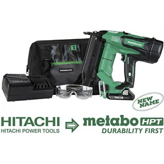 NR1890DC / Metabo-HPT HIT-NR1890DC 30-34 Degree Cordless Framing Nailer 3.0Ah Kit - Green Lightning