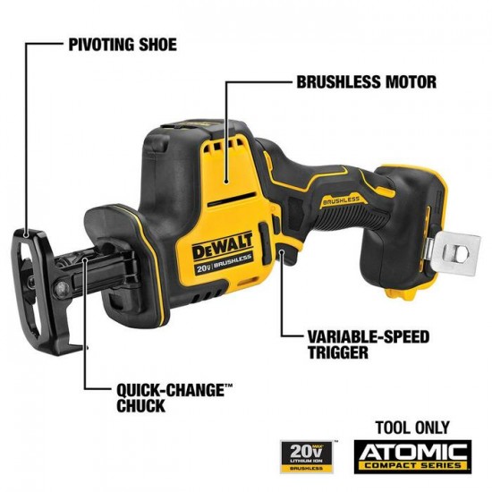 DCS369B / DeWalt DCS369B ATOMIC 20V MAX One-Handed Reciprocating Saw