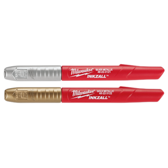 48-22-3123 / 2PK INKZALL™ Silver/Gold Metallic Fine Point Marker Milwaukee