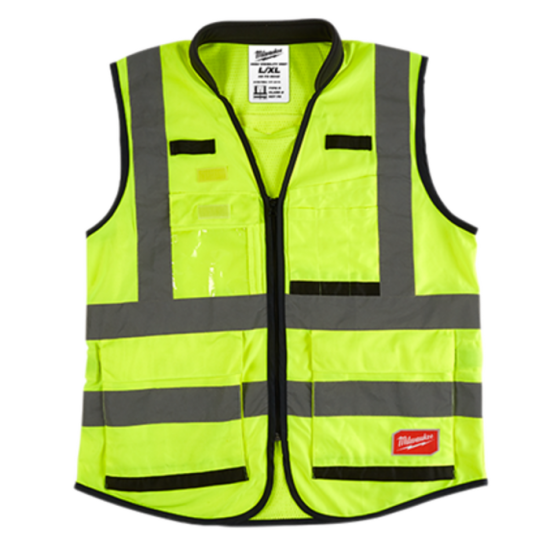 48-73-5081 / High Visibility Performance Safety Vests Yellow Milwaukee Small