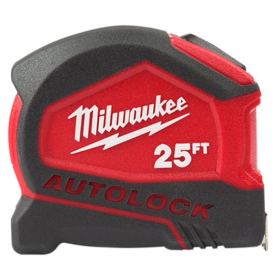 48-22-6825 | Milwaukee 25ft Compact Auto Lock Tape...