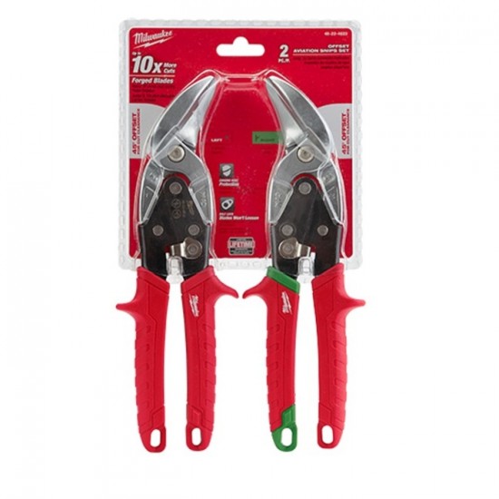 48-22-4523 | Milwaukee 2 PC Offset Aviation Snip...