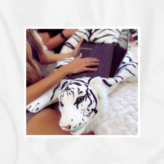 Doudou Tim le tigre BLANC 10 Lbs 