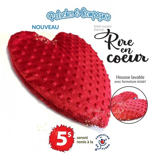 Bouillotte Rire en coeur 