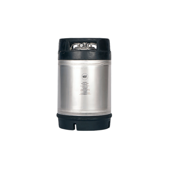 Fût (Keg) Ball Lock de 2,5 gallons avec poignées en caouchouc - Amcyl