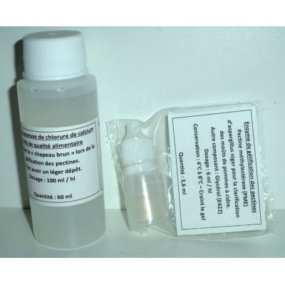 Kit pour la gélification des pectines (Keeving) avec de la pectine méthylestérase (PME)