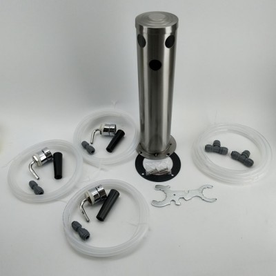 Kegerator KegLand Series X - Avec tour à 3 robinets SS Nukatap 