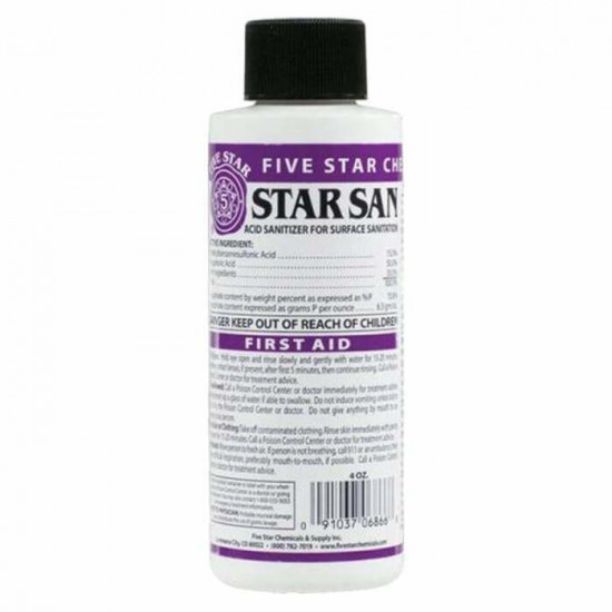 Assainisseur - Star San de Five Star - 4 oz (118...