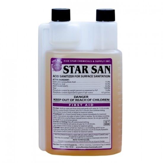 Assainisseur - Star San de Five Star - 32 oz (946...