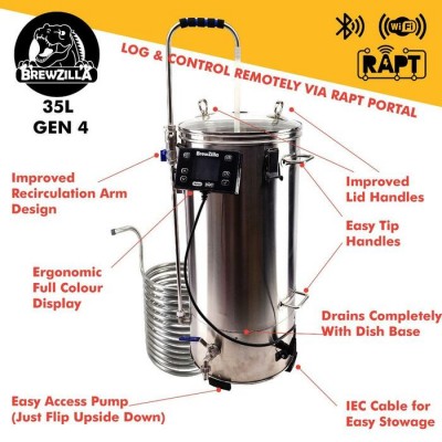 Brewzilla 35 L GEN 4.0 Wifi/RAPT - Système de...
