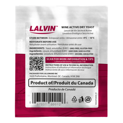 Levure Lalvin : Bourgovin RC212™ (5g)