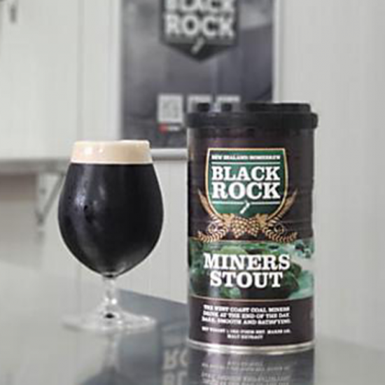 Black Rock Miner's Stout - Kit d'extrait de malt de 1,7 Kg