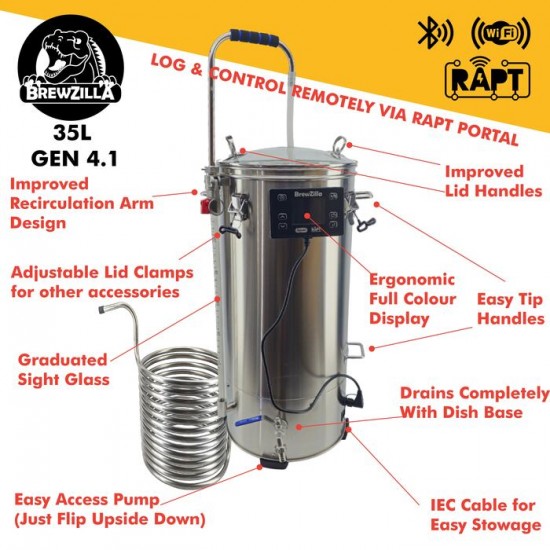 Brewzilla 35 L GEN 4.1 - Système de brassage de...