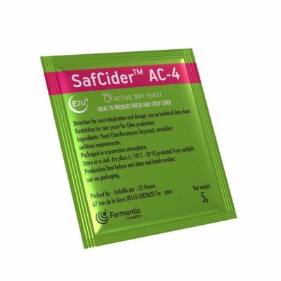 Levure SafCider™ AC-4 de Fermentis (5 g)