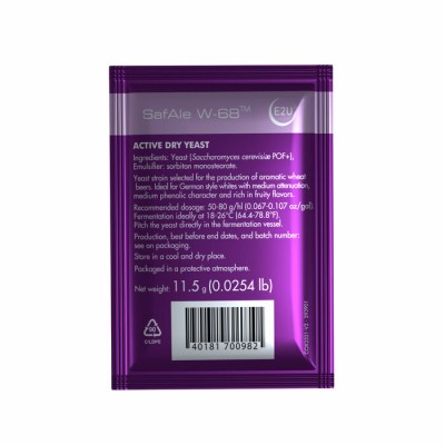 Levure fermentis - SafAle™ W-68 - 11,5 g