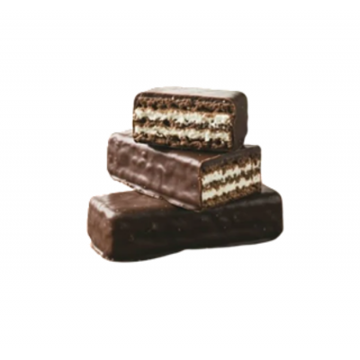 Gaufrettes enrobées protéinées cookie et crème