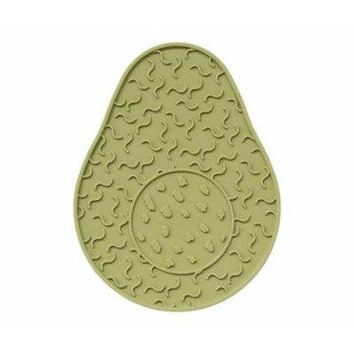 Dexypaws Tapis de Léchage Stimulant pour Chiens et Chats Forme d’Avocat